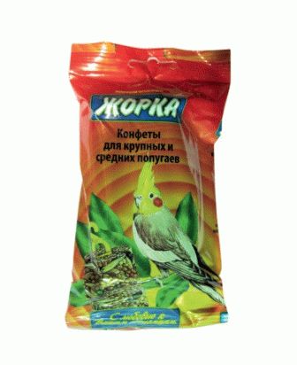 ”ЖОРКА” Конфеты для крупных и средних попугаев, 2шт - 4
