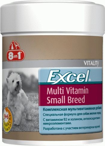 8in1 Excel Мультивитамины для взрослых собак мелких пород - 6