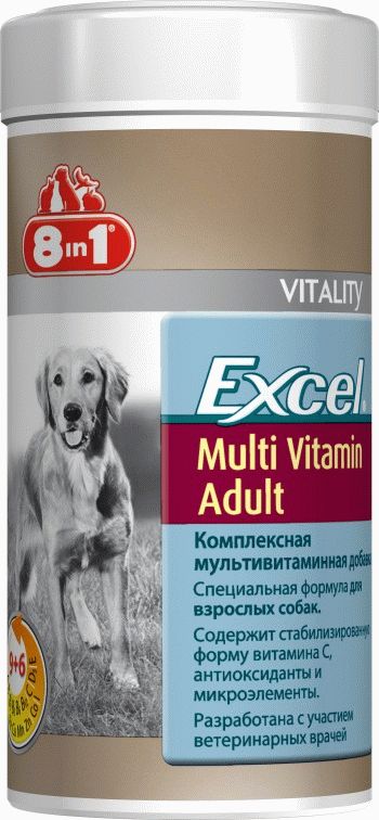8in1 Excel Мультивитамины для взрослых собак - 6