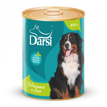 Darsi Консервы для собак Говядина и рис - 5