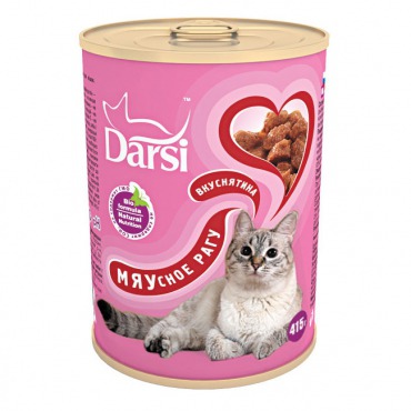 Darsi Консервированный корм для кошек Мясное рагу - 5
