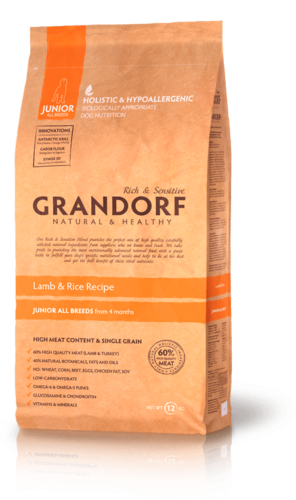 Grandorf Low Grain Junior All Breeds Lamb & Rice Сухой корм для щенков с 4х месяцев Ягненок и рис - 5