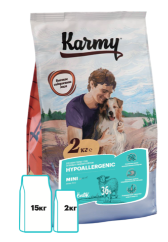 Karmy Hypoallergenic Mini Сухой гипоаллергенный корм для собак мелких пород с Ягненком - 5