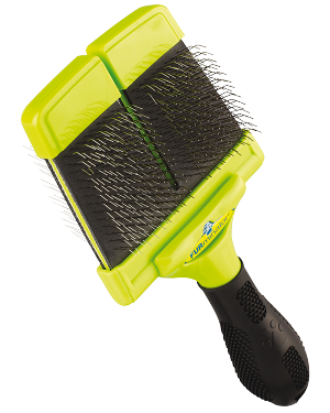FURminator Grooming Large Firm Slicker Brush Большая жесткая пуходерка - уменьшенная 1