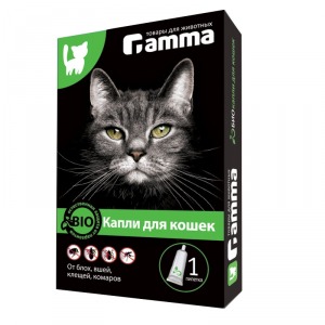 Gamma капли БИО для кошек от внешних паразитов