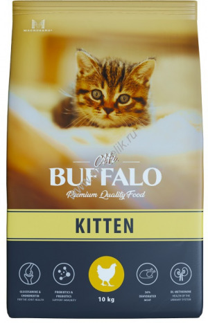 Mr.Buffalo KITTEN Сухой корм для котят Курица