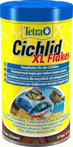 Tetra Cichlid XL корм для всех видов цихлид крупные хлопья - 5