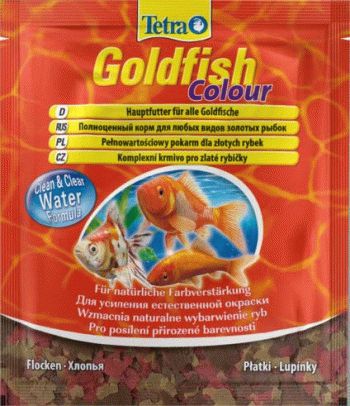 Tetra Goldfish Colour корм в хлопьях для улучшения окраса золотых рыб - 5