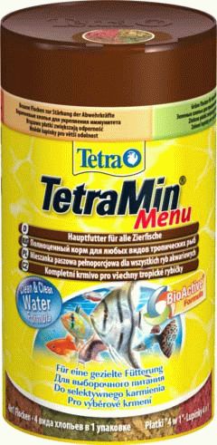 Tetra Menu корм для всех видов рыб ”4 вида” мелких хлопьев - 5