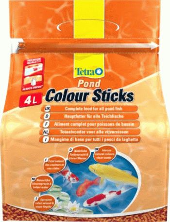 Tetra Pond Color Sticks корм для прудовых рыб палочки для окраски - 5