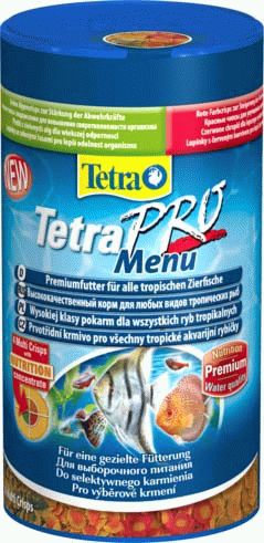 Tetra Pro Menu корм для всех видов рыб ”4 вида” мелких хлопьев - 5