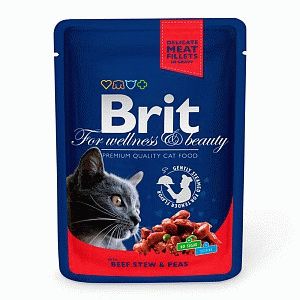 Brit Влажный корм для кошек Рагу из говядины с горошком - 5