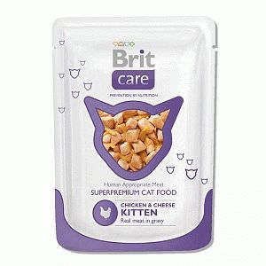 Brit Суперпремиальный влажный корм для котят Курица и сыр - 5