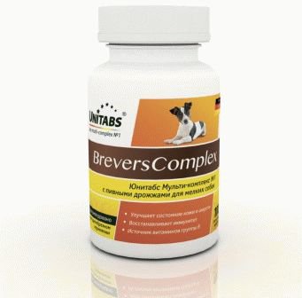 BreversComplex с пивными дрожжами для мелких собак 100 таблеток, - 6