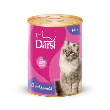 Darsi Консервированный корм для кошек Говядина - 5