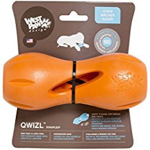 Zogoflex игрушка для собак гантеля под лакомства Qwizl  оранжевая - 5