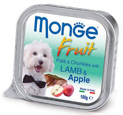 Monge Dog Fruit Нежный паштет из ягненка с яблоком - 5