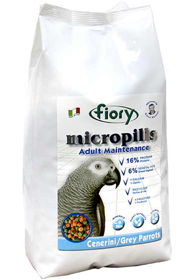 FIORY Micropills Grey Parrots корм для серых африканских попугаев - 5