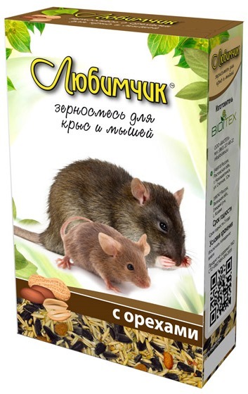 Любимчик с орехами для декоративных крыс и мышей - 5