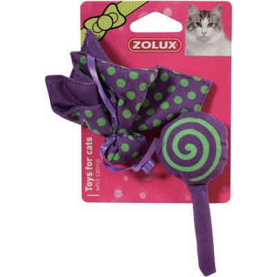ZOLUX Игрушка мягкие бабочка и конфета с мятой для кошек - 6