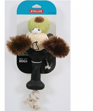 Zolux игрушка плюшевая комбинированная для собак ”Собака” - 5