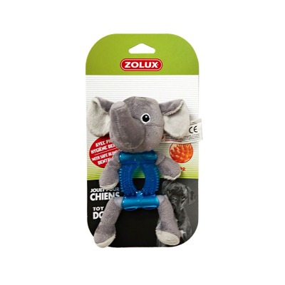 Zolyuks игрушка плюшевая (хлопок+термопластичная резина) для собак ”Слон” - 5