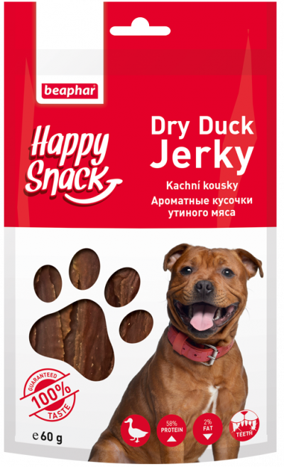 Beaphar Ароматные кусочки утиного мяса Happy Snack для собак - 6