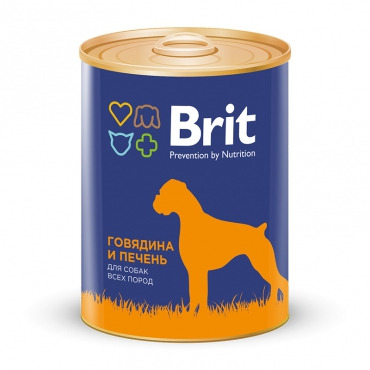 Brit Консервы для собак Говядина и печень - 5