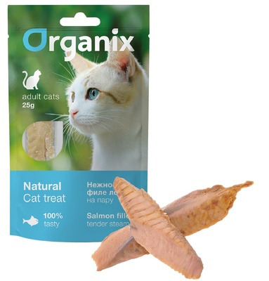 Organix лакомство для кошек ”Нежное филе тунца, приготовленное на пару” - 5