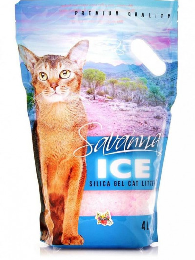 SAVANNA ICE Силикагелевый наполнитель для кошачьего туалета с цветочным ароматом - 5