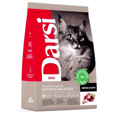 Darsi Сухой корм для кошек Мясное ассорти - 5