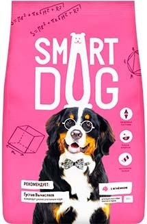 Корм Smart Dog для взрослых собак крупных пород с Ягненком - 5