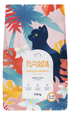 FLORIDA сухой корм для котят Индейка и клюква - 5