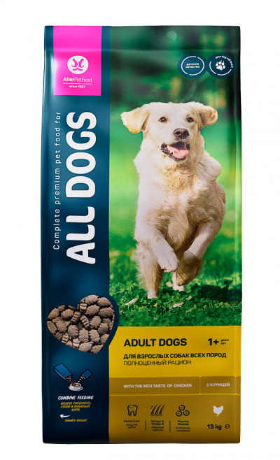 All Dogs Сухой корм для взрослых собак с Курицей - 5