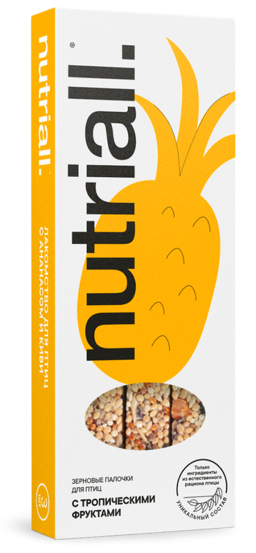 Nutriall Лакомство для птиц с тропическими фруктами - 4