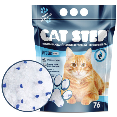 Наполнитель впитывающий силикагелевый CAT STEP Arctic Blue - 5