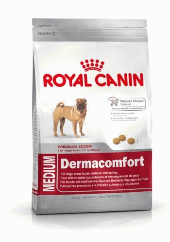 Royal Canin MEDIUM DERMACOMFORT Сухой корм для взрослых собак, склонных к кожным раздражениям и зуду - 6
