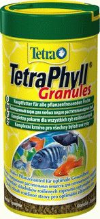 Tetra Phyll Granules корм для всех видов рыб растительные гранулы