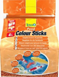 Tetra Pond Color Sticks корм для прудовых рыб палочки для окраски