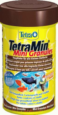 Tetra Min Mini Granules корм в mini гранулах для молоди и мелких рыб