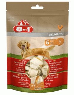 8in1 DELIGHTS S косточки с куриным мясом для мелких и средних собак