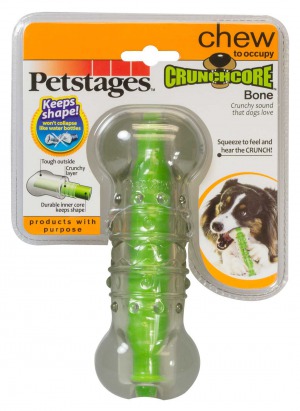 Petstages игрушка для собак ”Хрустящая косточка” резиновая