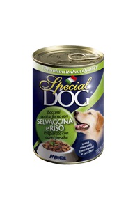 Special Dog консервы для собак кусочки дичи с рисом