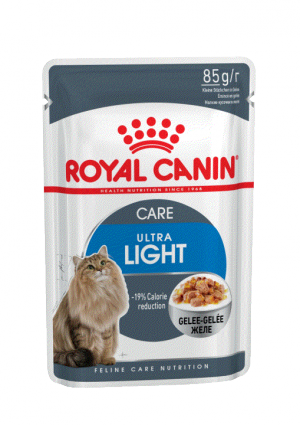 Royal Canin ULTRA LIGHT (В ЖЕЛЕ) Влажный корм для кошек, склонных к полноте