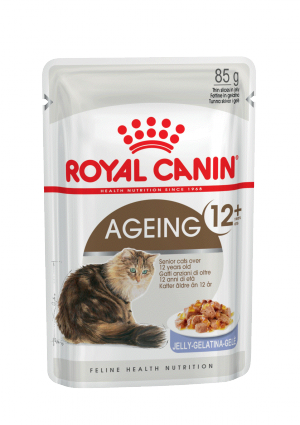 Royal Canin AGEING +12 (В ЖЕЛЕ) Влажный корм для кошек старше 12 лет