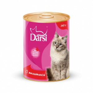 Darsi Консервированный корм для кошек Телятина