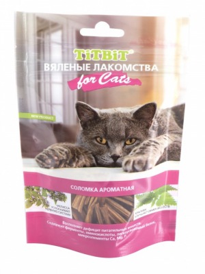 ТитБит Вяленые лакомства Соломка ароматная для кошек 40 г