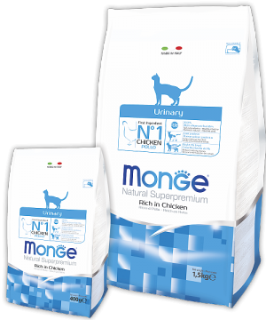 Monge URINARY Cat Корм для профилактики мочекаменной болезни у кошек