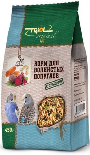 TRIOL Original Корм для волнистых попугаев с овощами