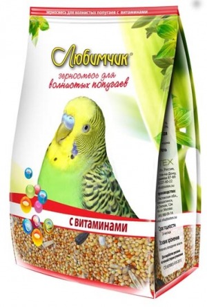 Любимчик с витаминами для волнистых попугаев